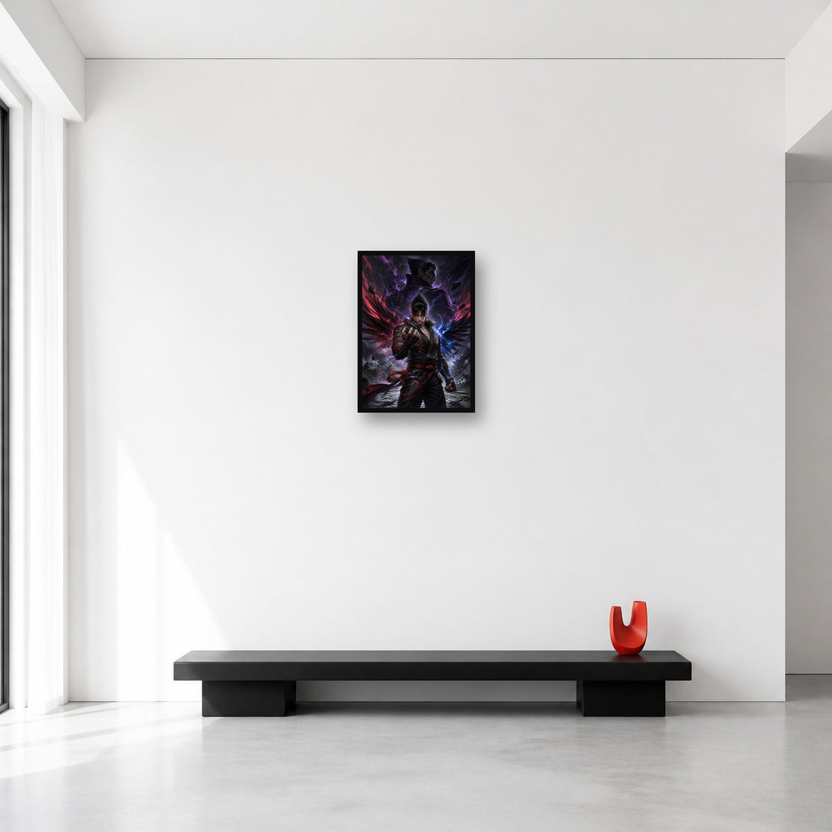Jin Kazama and Kazuya wall art, Small A3 11.7 x 16.5 in size reference