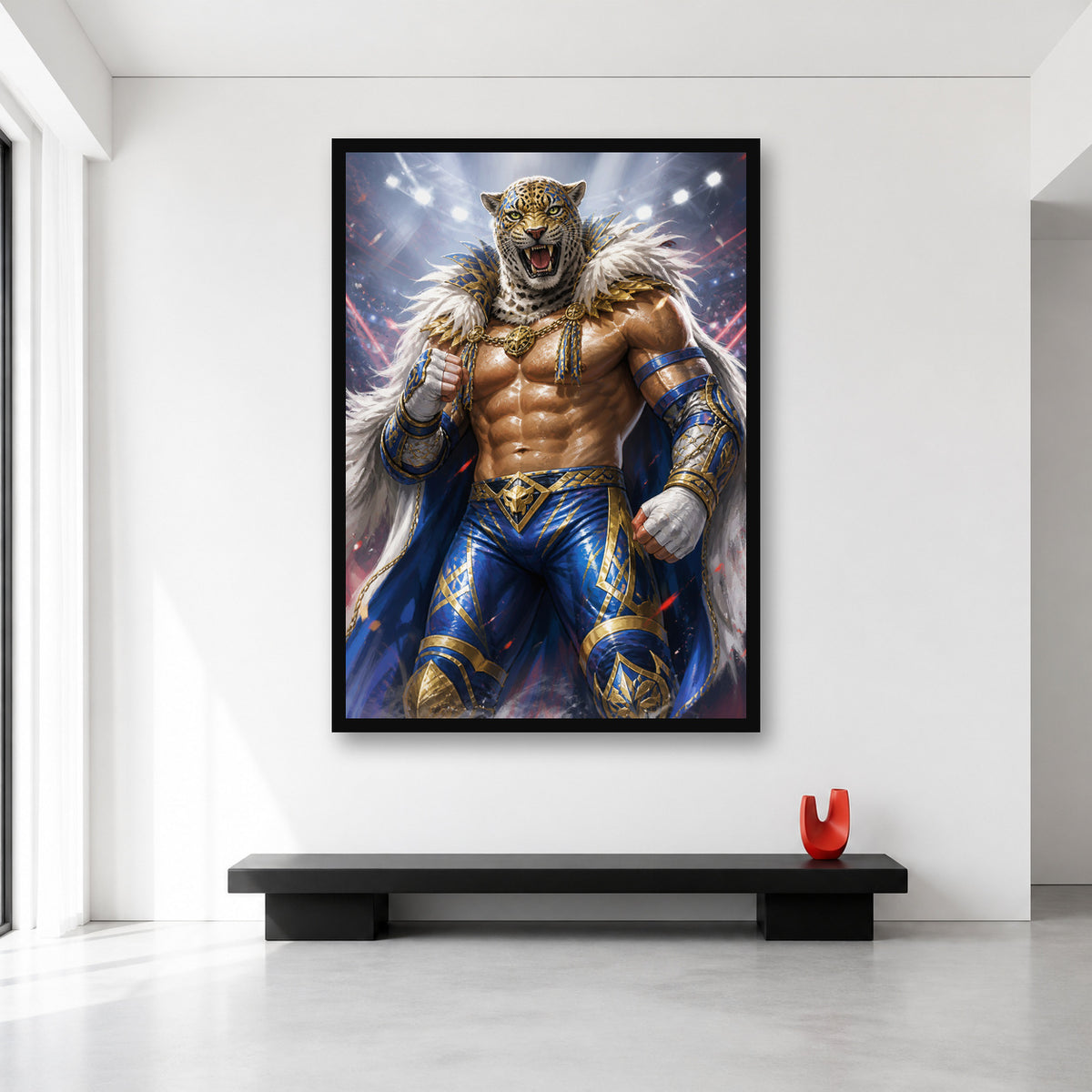 King Tekken 8 wall art, XL A0 33.1 x 46.8 in size reference