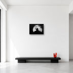 Batman Moon Silhouette Black and White Wall Art in Small (A3) size reference