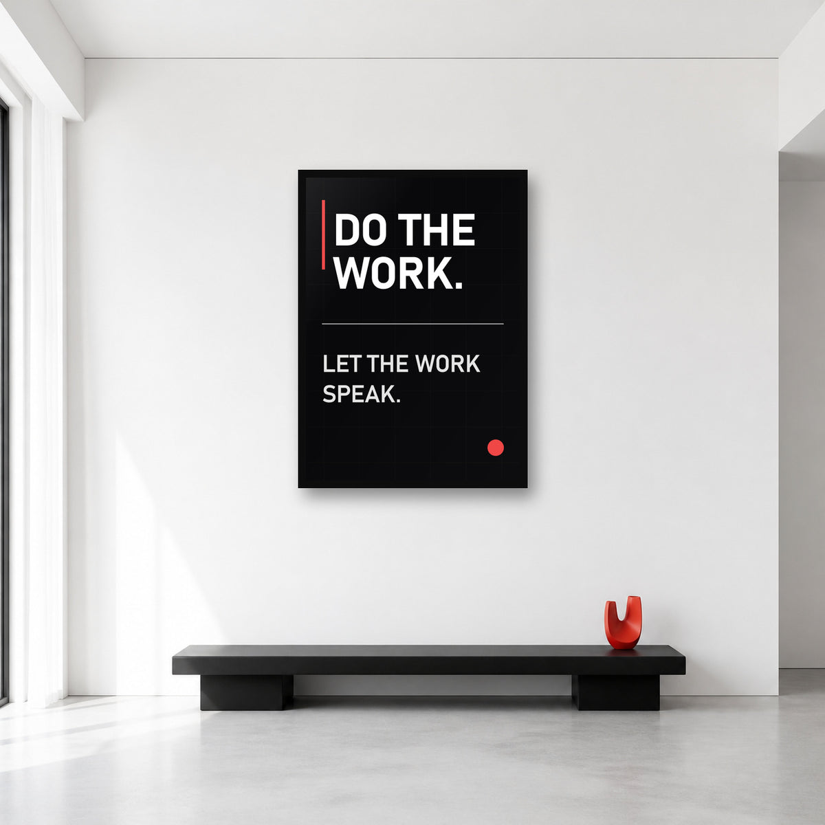 Do the Work office wall art in Large A1 size