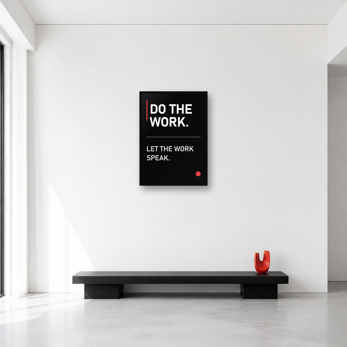 Do the Work office wall art in Medium A2 size
