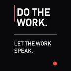 Do the Work Let the Work Speak motivational office wall art preview