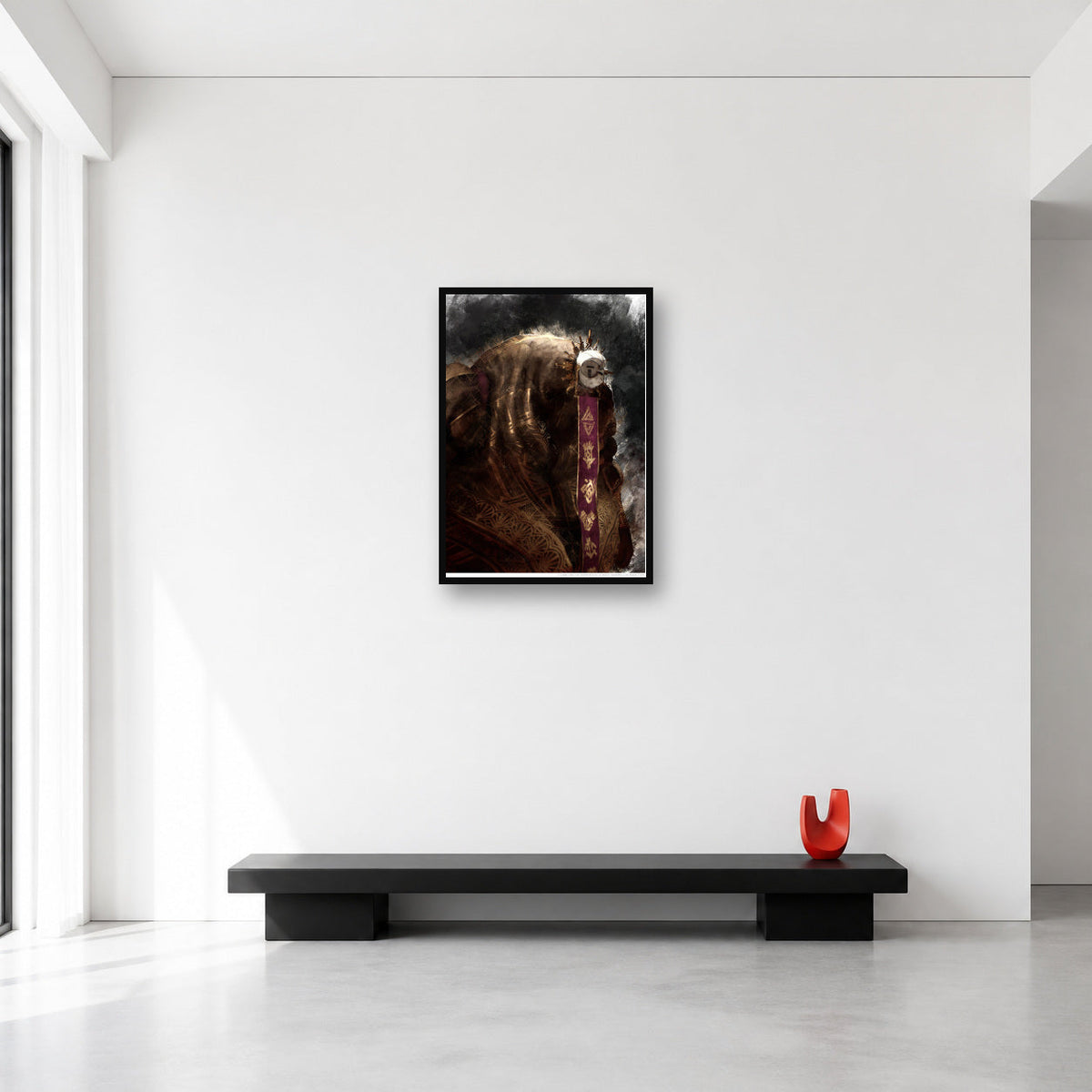 Esquie wall art, Medium A2 16.5 x 23.4 in size reference