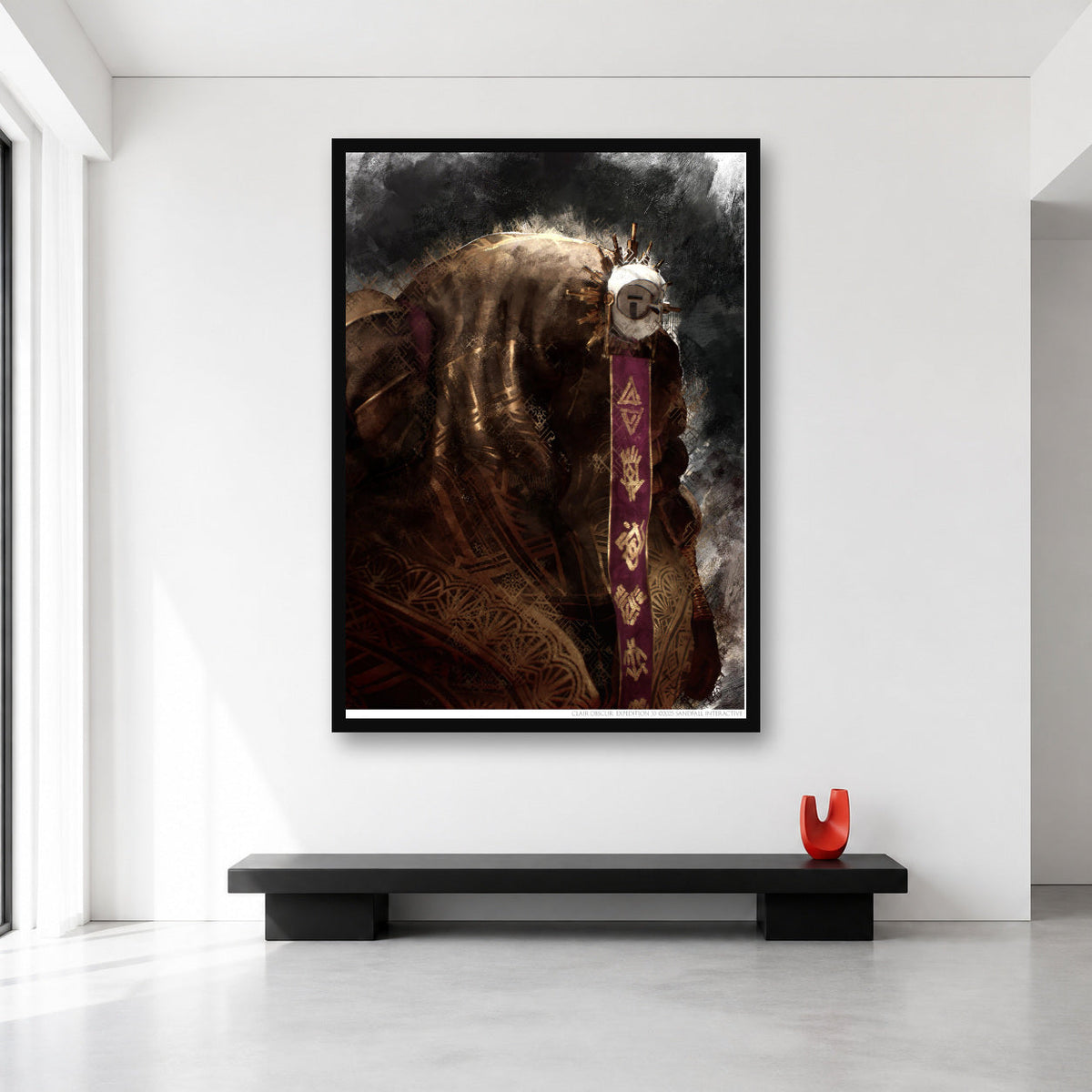 Esquie wall art, XL A0 33.1 x 46.8 in size reference