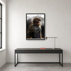 Gustave wall art displayed in a bright art-directed interior