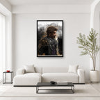 Gustave wall art displayed in a bright editorial room