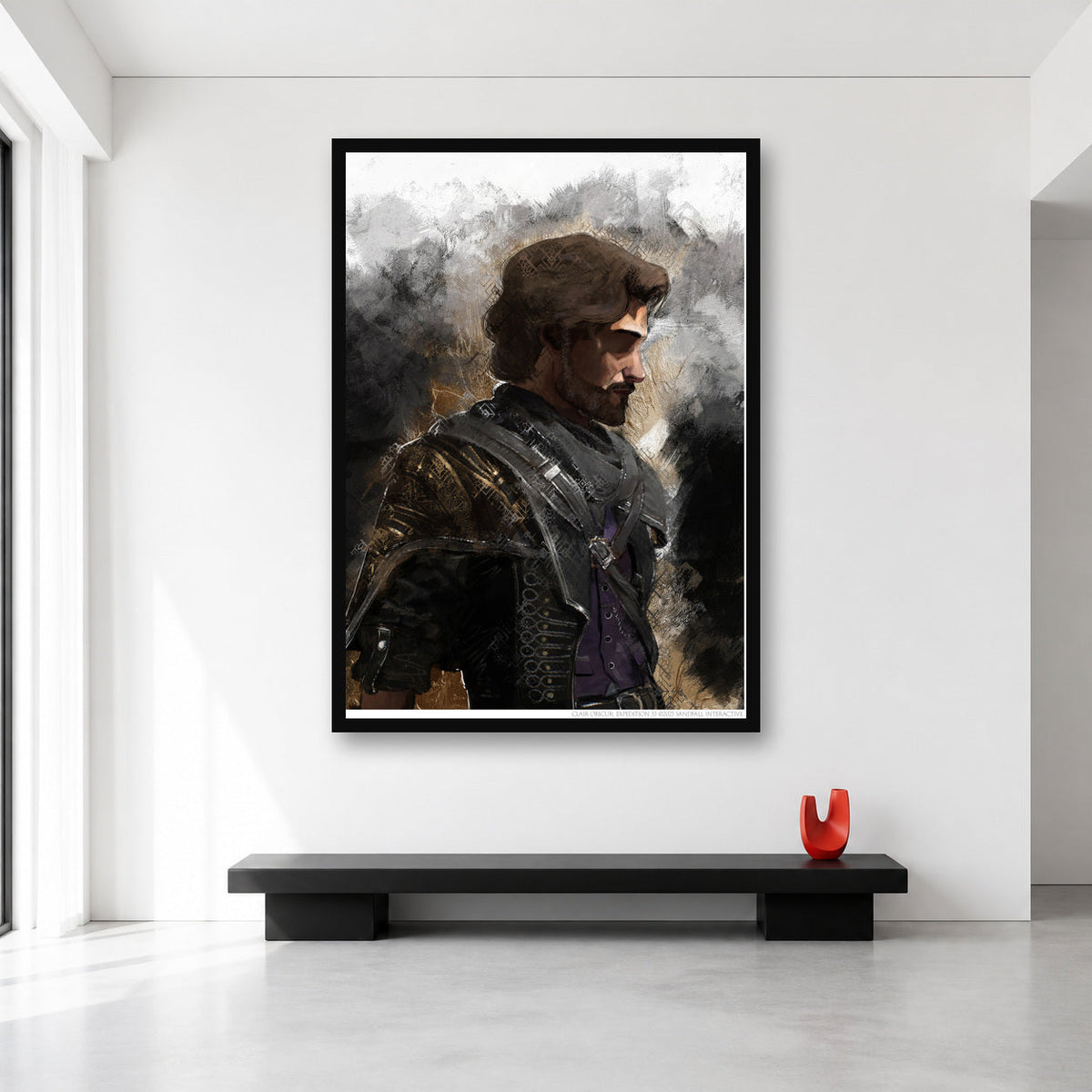 Gustave wall art, XL A0 33.1 x 46.8 in size reference