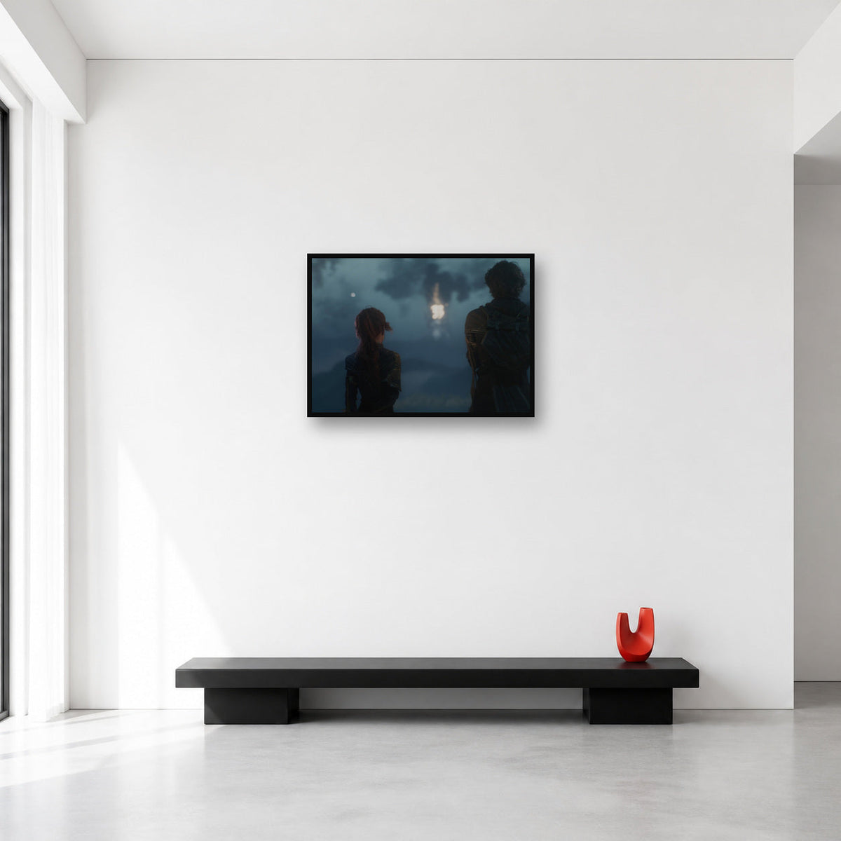 Gustave and Maelle wall art, Medium A2 23.4 x 16.5 in size reference