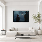 Gustave and Maelle landscape wall art displayed in a bright editorial room