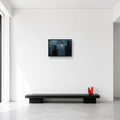 Gustave and Maelle landscape wall art shown at Small scale in a minimal bright room