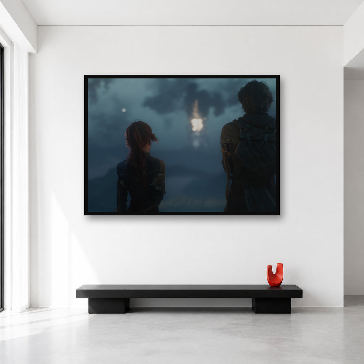 Gustave and Maelle wall art, XL A0 46.8 x 33.1 in size reference
