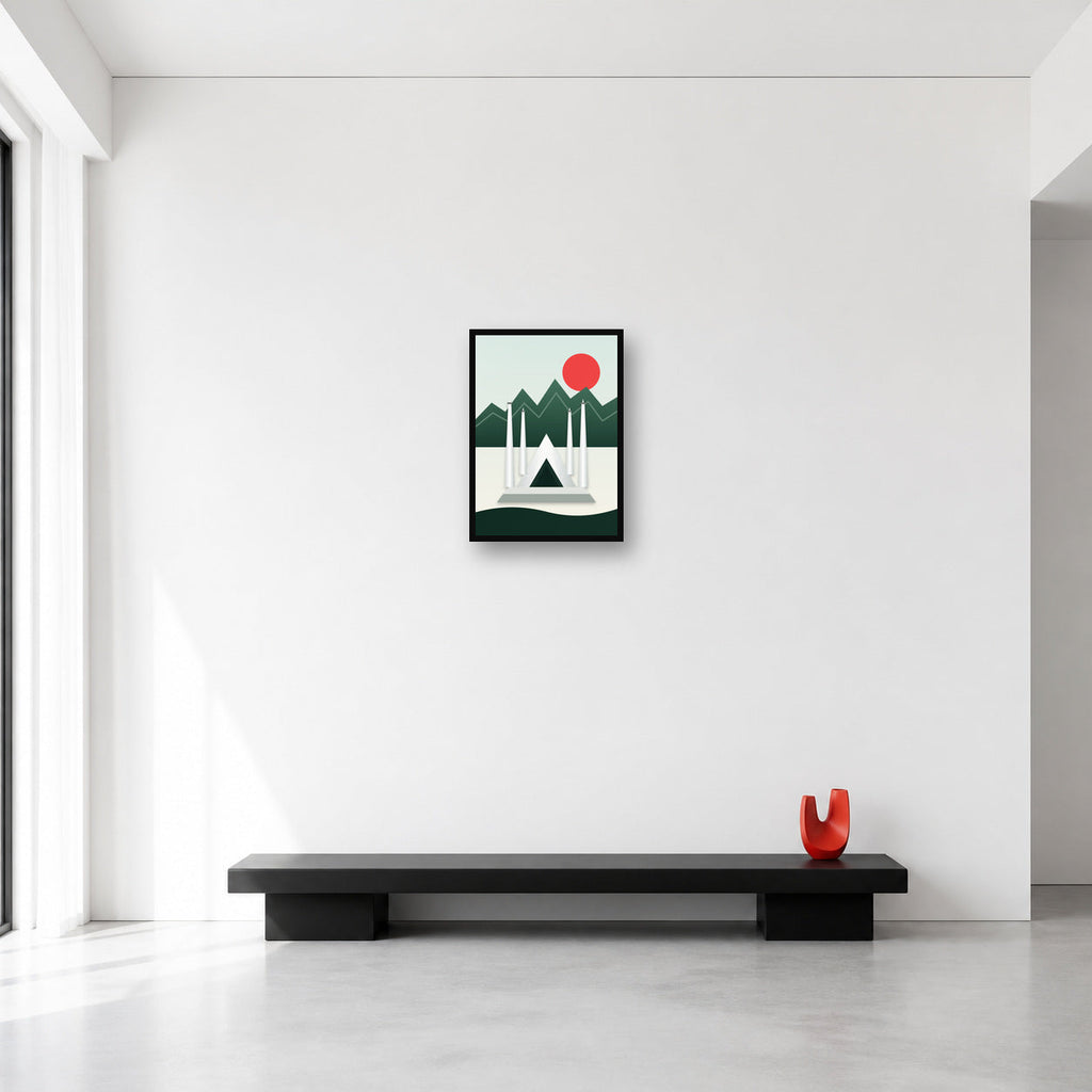 Islamabad Faisal Mosque wall art in Small A3 size reference