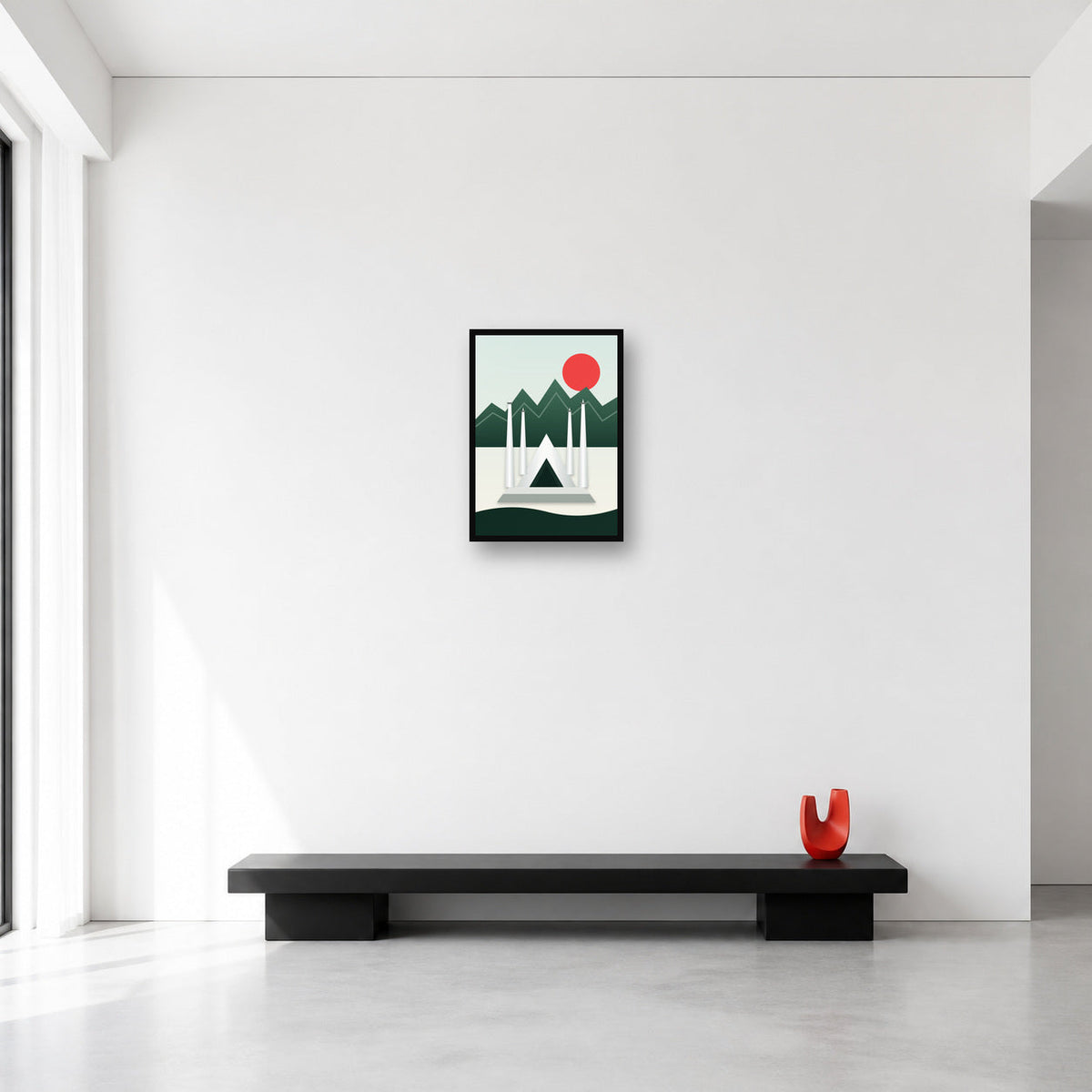Islamabad Faisal Mosque wall art in Small A3 size reference