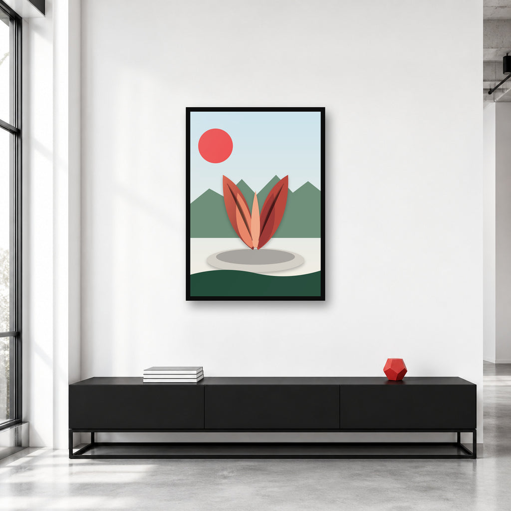 Pakistan Monument Islamabad wall art styled in a collector studio