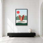 Pakistan Monument Islamabad wall art styled in a minimal gallery
