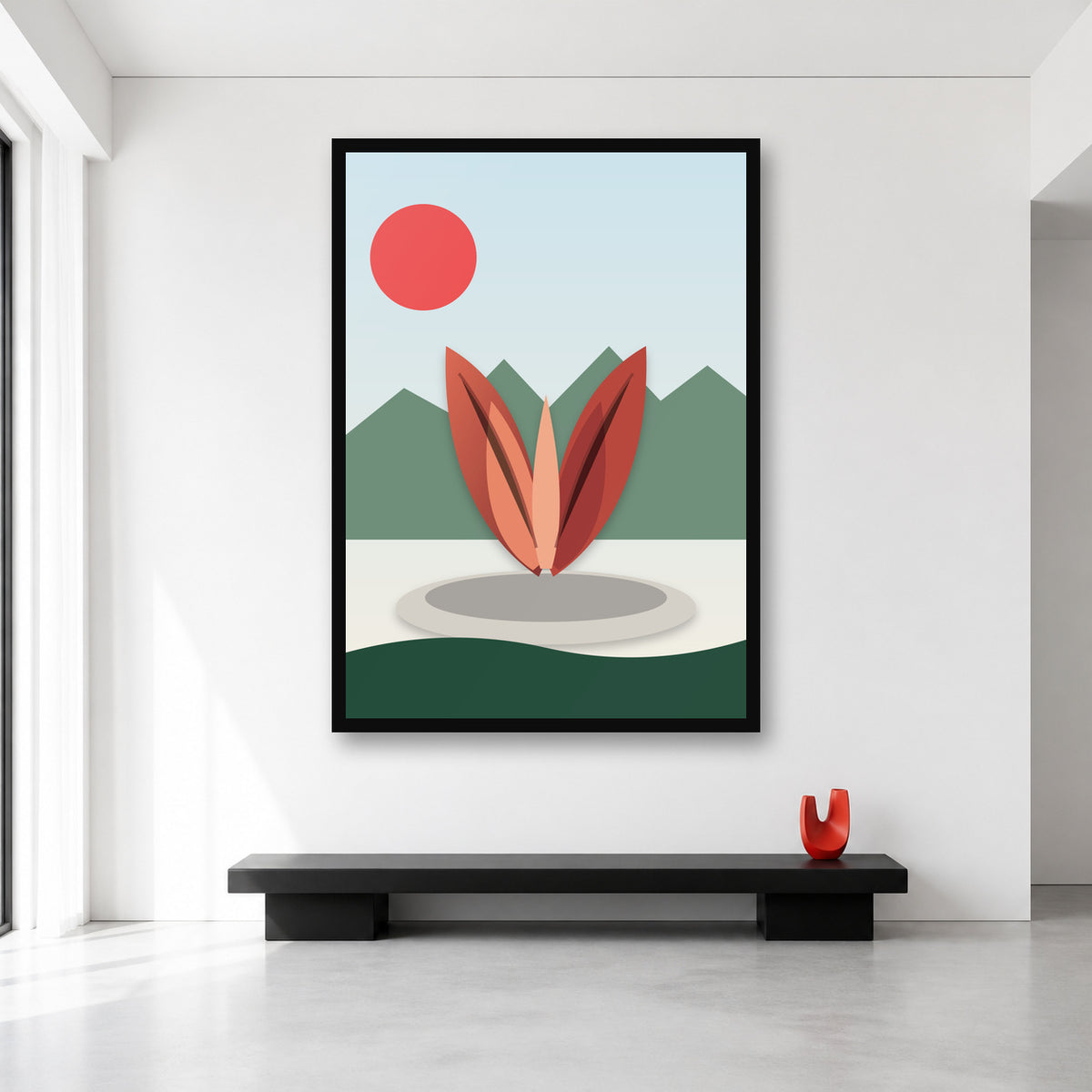 Pakistan Monument Islamabad wall art in XL A0 size reference