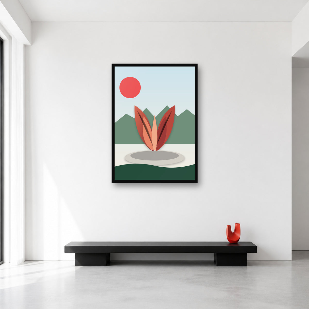 Pakistan Monument Islamabad wall art in Large A1 size reference