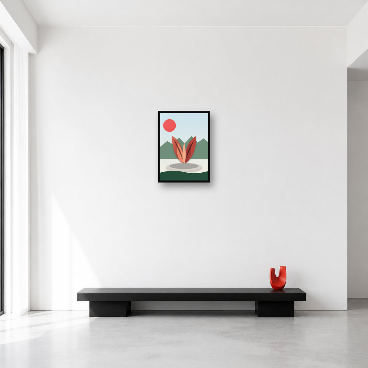 Pakistan Monument Islamabad wall art in Small A3 size reference