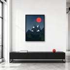 K2 mountain Pakistan wall art styled in a collector studio