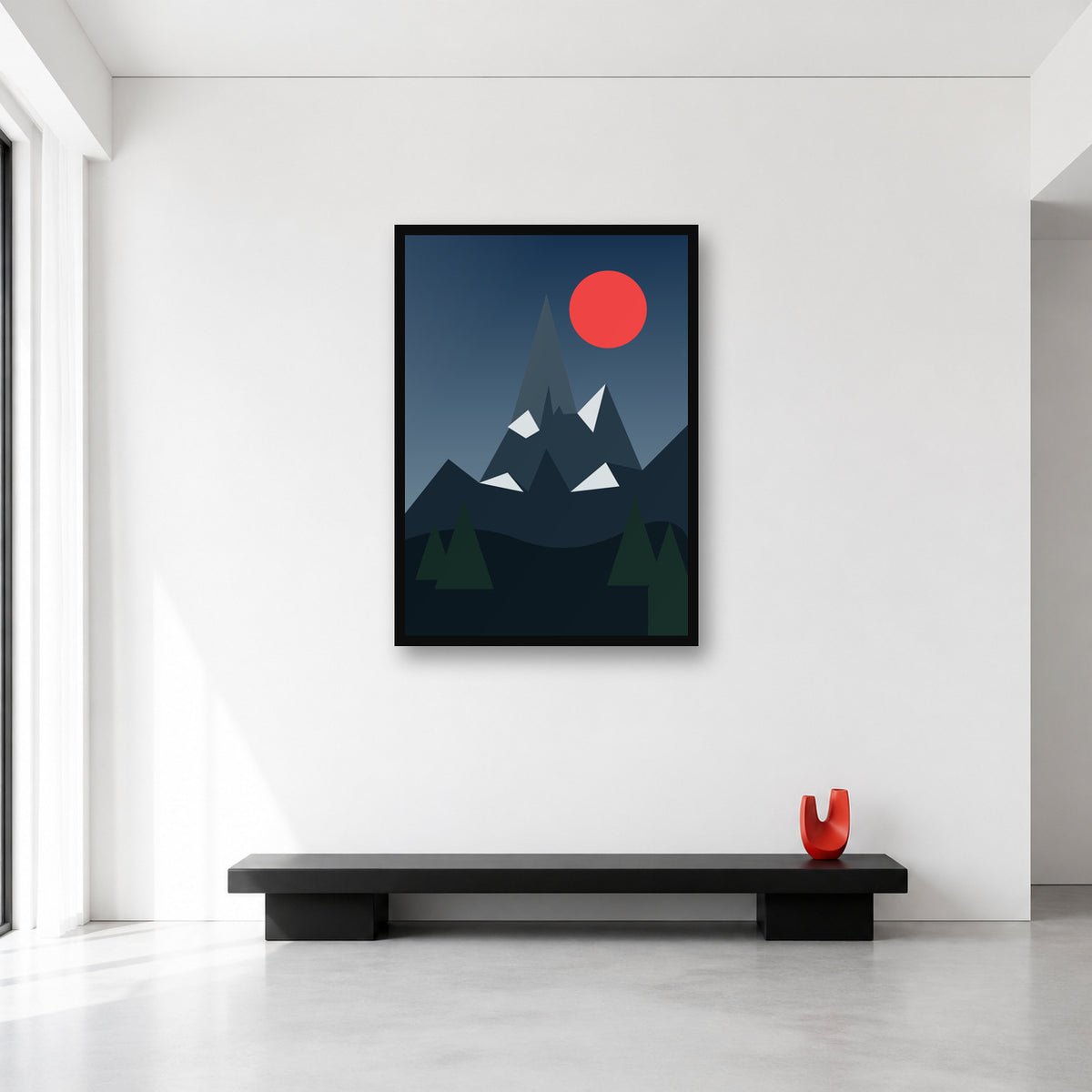K2 mountain Pakistan wall art in Large A1 size reference