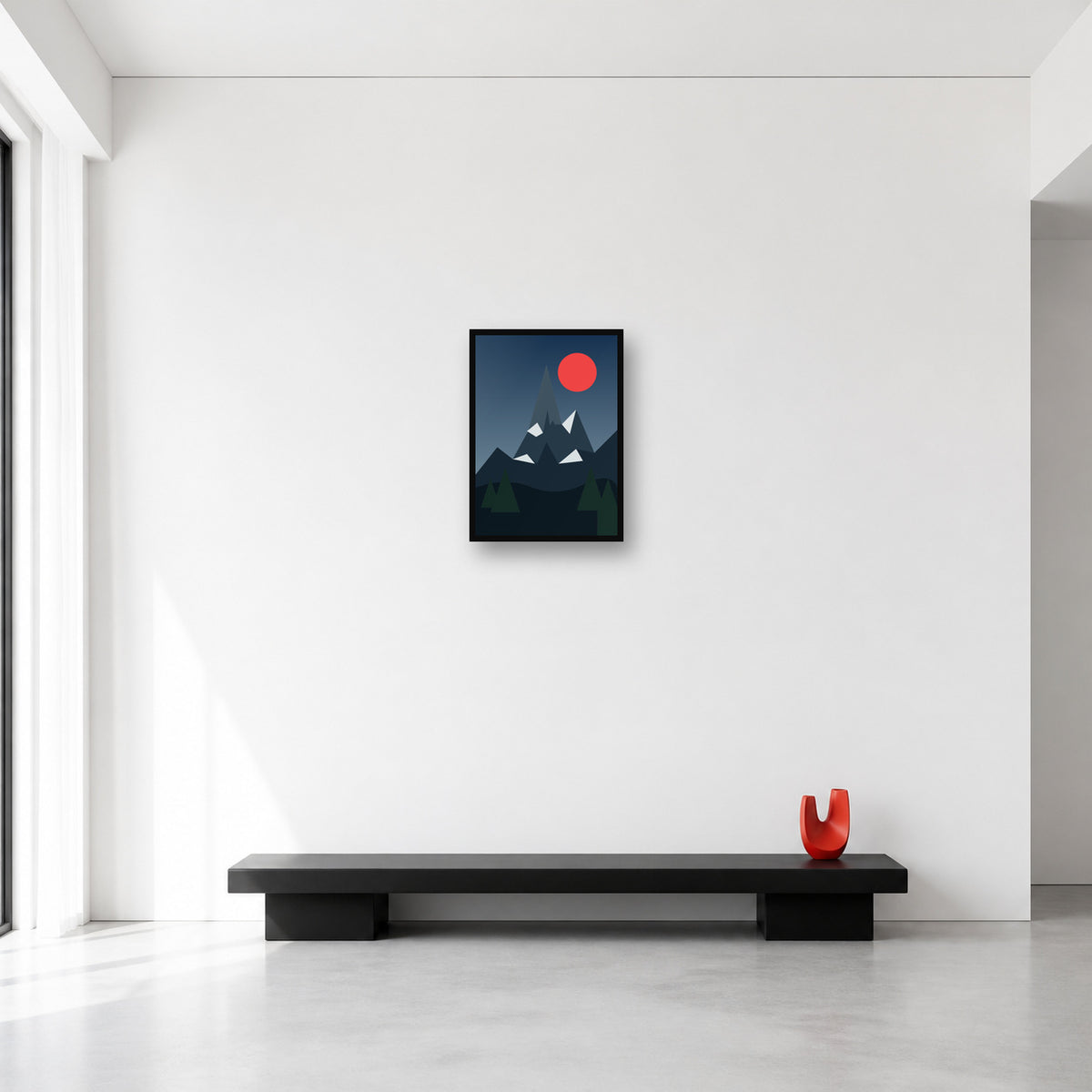 K2 mountain Pakistan wall art in Small A3 size reference
