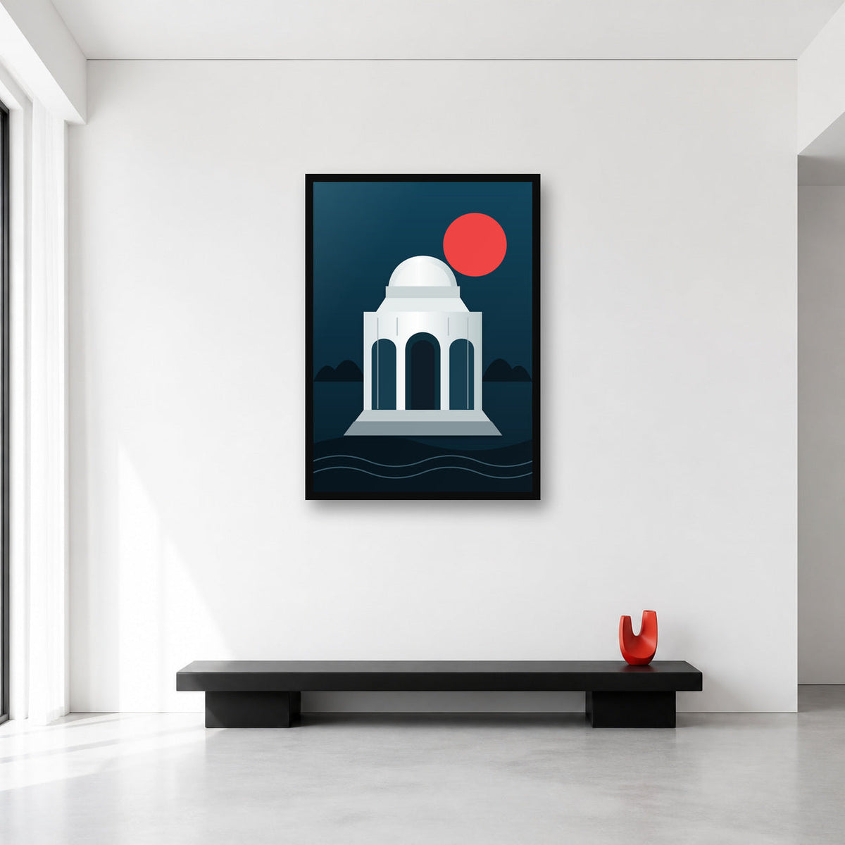 Karachi Mazar-e-Quaid wall art in Large A1 size reference