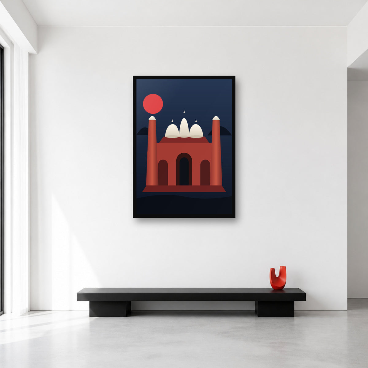 Badshahi Mosque Lahore wall art in Large A1 size reference