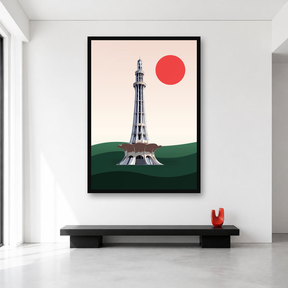 Lahore Minar-e-Pakistan wall art in XL A0 size reference