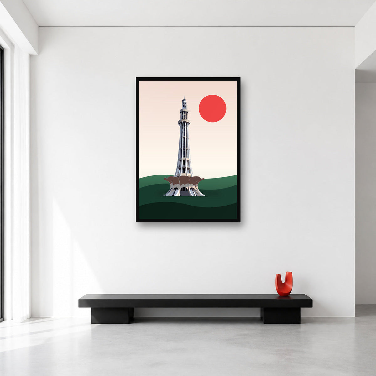 Lahore Minar-e-Pakistan wall art in Large A1 size reference