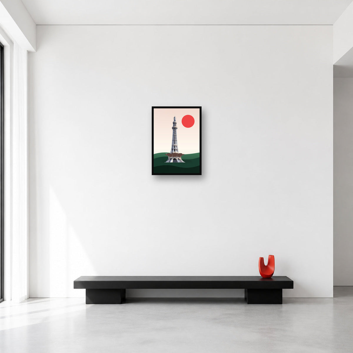 Lahore Minar-e-Pakistan wall art in Small A3 size reference