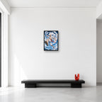 Luffy Gear 5 One Piece wall art shown in Small A3 size