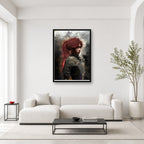 Maelle wall art displayed in a bright editorial room