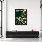 Maro Mujhe Maro Cricket Meme Wall Art framed in a collector studio