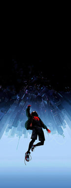 Miles Morales Upside Down City Wall Art full artwork preview