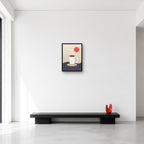 Pakistani chai and Ajrak wall art in Small A3 size reference