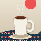 Pakistani chai and Ajrak wall art preview