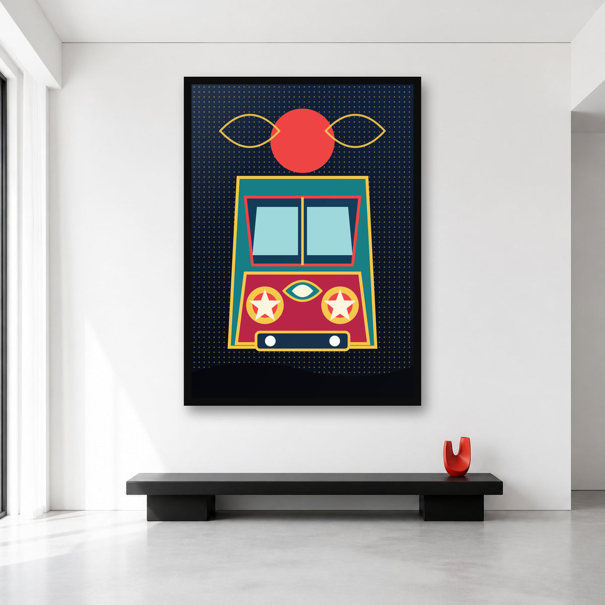 Pakistani truck art wall art in XL A0 size reference