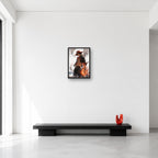 Portgas D. Ace One Piece wall art shown in Small A3 size
