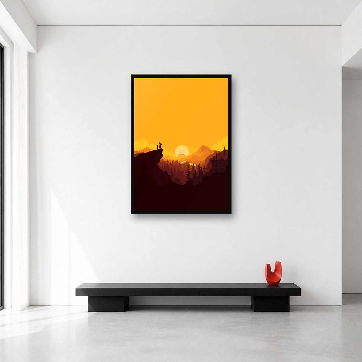 Rick and Morty Sunset Canyon Wall Art in Large (A1) size reference