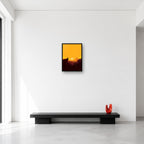 Rick and Morty Sunset Canyon Wall Art in Small (A3) size reference