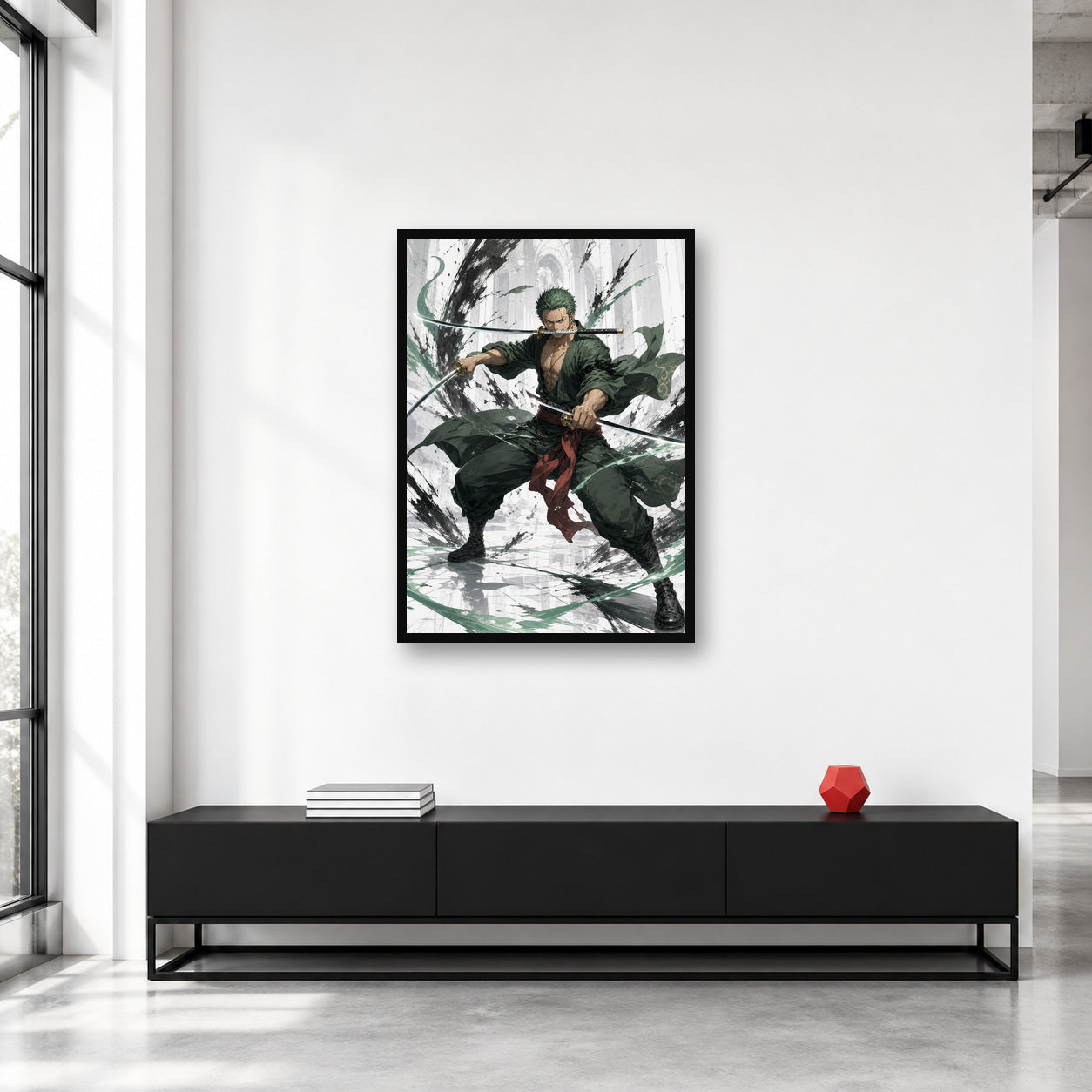 Roronoa Zoro One Piece Wall Art Pakistan – WallCult