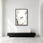 Sabr expressive calligraphy wall art in a contemplative gallery