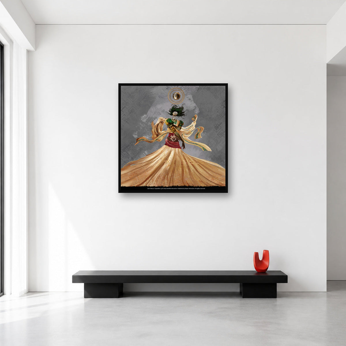 Sirène wall art, Medium 25 x 25 in size reference