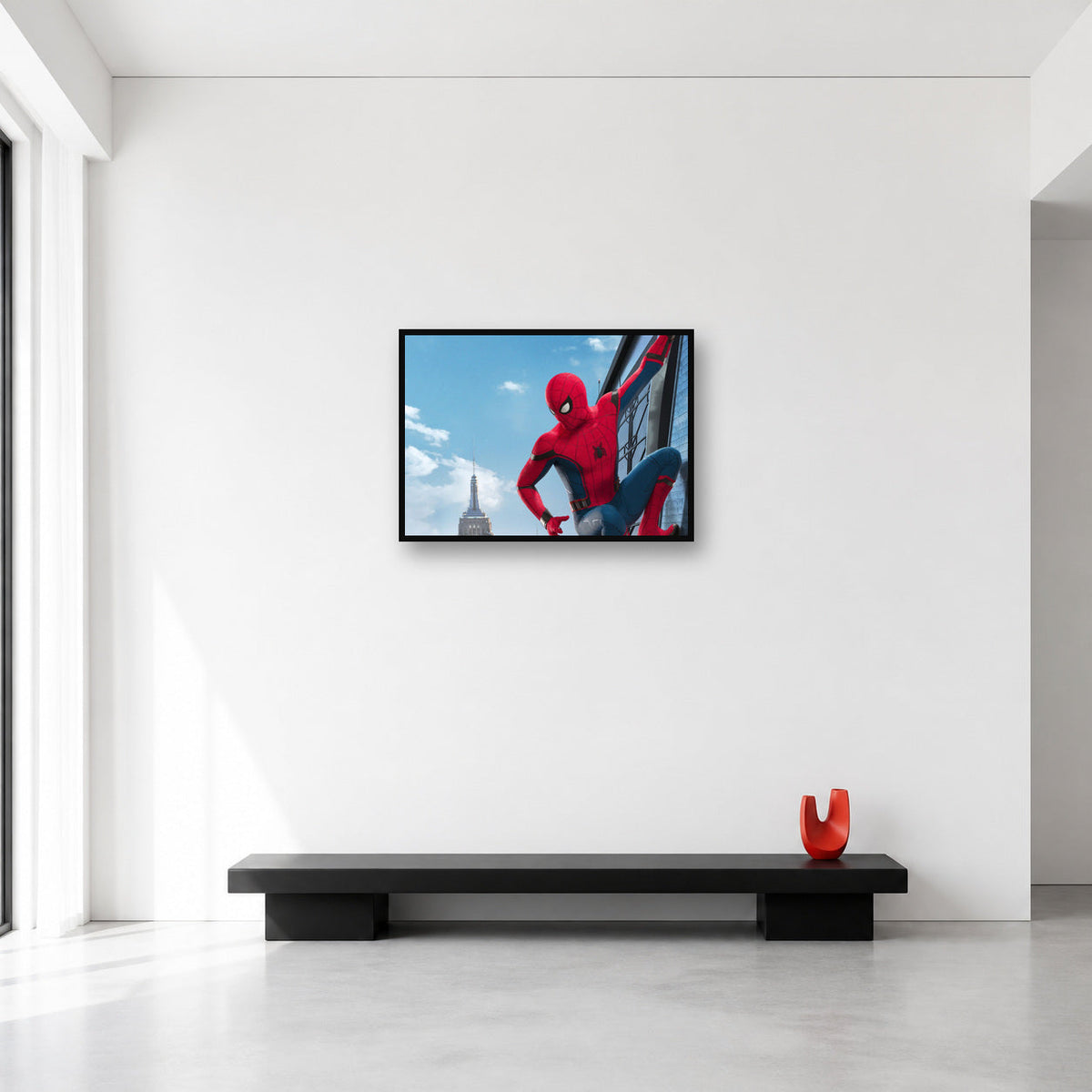 Spider-Man City Wall Landscape Art in Medium (A2) size reference