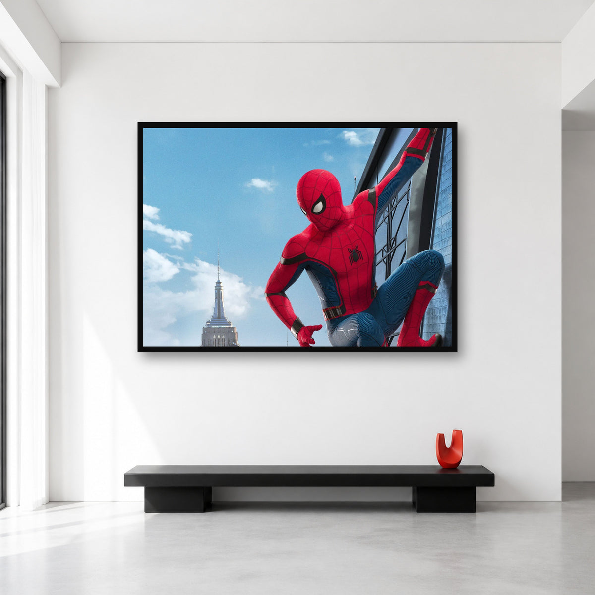 Spider-Man City Wall Landscape Art in XL (A0) size reference