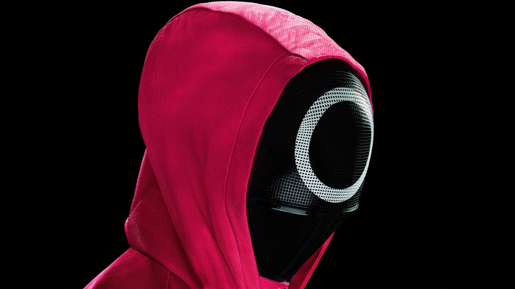 Squid Game Circle Guard Mask Wall Art full artwork preview