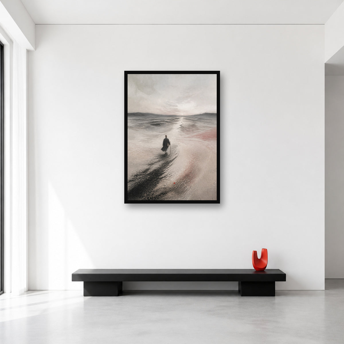 Sufi traveller desert wall art in Large (A1) size reference