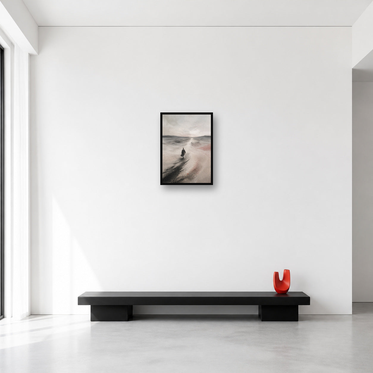 Sufi traveller desert wall art in Small (A3) size reference